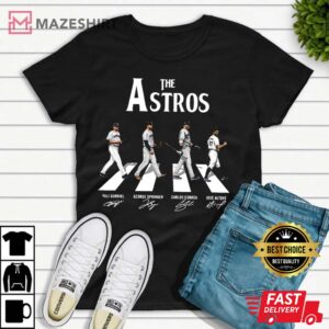The Astros Abbey Road Signatures T-Shirt, 2022 Houston Astros Shirt Gift For Fan
