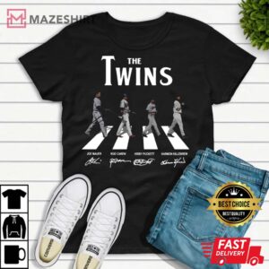 The Twins Abbey Road Signatures T-Shirt, 2022 Minnesota Twins Shirt Gift For Fan