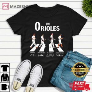 The Baltimore Orioles Abbey Road Signatures T-Shirt, 2022 Baltimore Orioles Shirt Gift For Fan