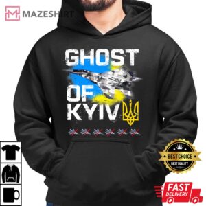 GHOST OF KYIV Ukraine fighter jet Premium hoodie 2