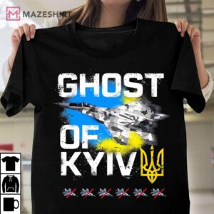 GHOST OF KYIV Ukraine fighter jet Premium Unisex shirt 2