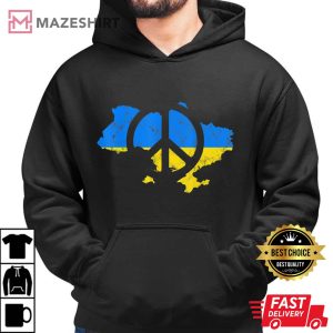 Ukraine Peace I Stand With Ukraine Support Ukraine Men black hoodie 2