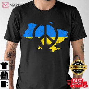 Ukraine Peace I Stand With Ukraine Support Ukraine Men black t shirt 2