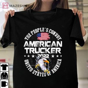 The Peoples Convoy 2022 America Truckers Freedom Convoy USA Unisex shirt 2