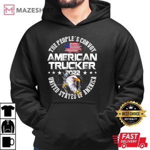 The Peoples Convoy 2022 America Truckers Freedom Convoy USAhoodie 2
