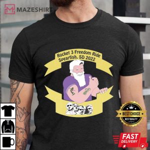 Spearfish Freedom Ride 2022 Premium black t shirt 2