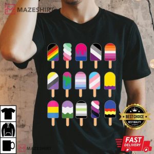 Gay Pride 2021 Ice Cream Identities LGBT Pride LGBTQIA Men black t shirt 3