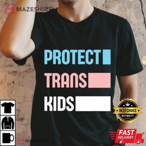 Protect Trans Kids LGBT Support LGBT Pride Transgender Flag Men black t shirt 2
