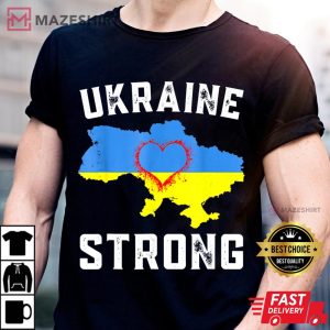 I Stand With Ukraine Ukrainian Flag Supporting Ukraine Men black t shirt