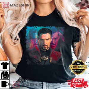 Marvel Doctor Strange In The Multiverse Of Madness Space Premium Women black t shirt 2