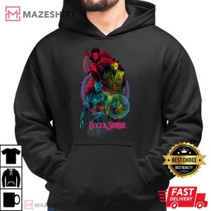 Marvel Doctor Strange In The Multiverse Of Madness Trio Premium Men black hoodie 2