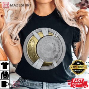 Marvel Moon Knight Logo Egyptian Hieroglyphs Women black t shirt 2