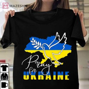 Pray For Ukraine Shirt Dove Flag I Stand With Ukraine Unisex shirt 2