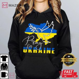 Pray For Ukraine Shirt Dove Flag I Stand With Ukraine Women hoodie 2