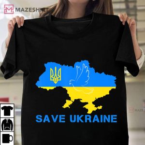 Save Ukraine shirt I Stand With Ukraine Ukrainian Flag Unisex shirt 2
