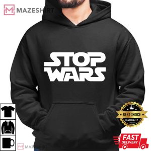 Stop Wars Peace I Stand With Ukraine Men black hoodie 2
