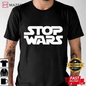Stop Wars Peace I Stand With Ukraine Men black t shirt 2