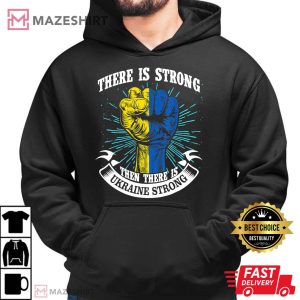 Ukraine Strong funny There is strong then there is Ukraine Men black hoodie 2