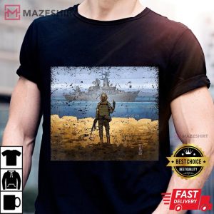 Vintage Ukraine Postage Stamp Flag Pride Stand With Ukraine T-Shirt