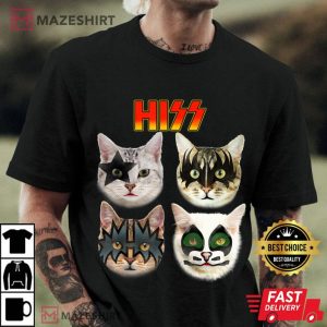 30. Funny Cat Tshirt Cat Lover Shirt Cat Hiss Shirt Cat Owner T Shirt Men black t shirt 2