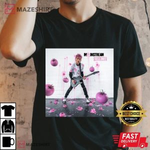 31. Machine Gun Kelly Mainstream Sellout Digital Cover T Shirt Men black t shirt 2