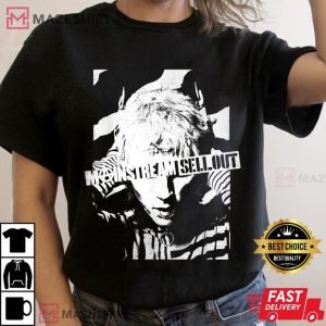 36. Machine Gun Kelly Wavy Portrait T Shirt 1 Women black t shirt