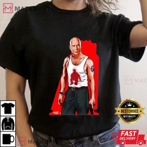 Bruce Willis An illustration by Paul Cemmick Tee