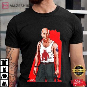 Bruce Willis An illustration by Paul Cemmick T Shirt