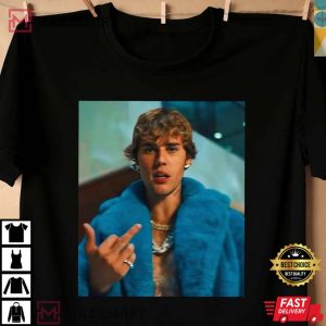 Justin Bieber Middle Finger, Justin Bieber Gift For Fan T-Shirt