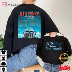 Bad Bunny El Ultimo Tour Del Mundo 2022 T-Shirt