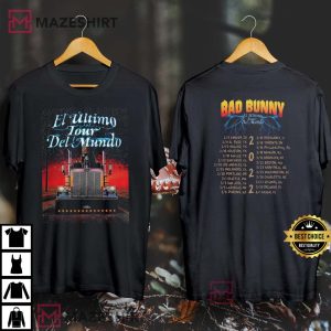 Bad Bunny El Ultimo Tour Del Mundo 2022 Shirt, Bad Bunny Tour 2022 T-Shirt