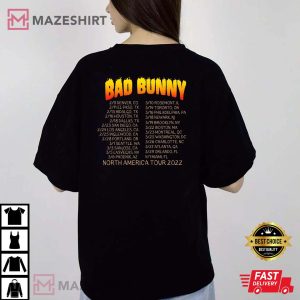 Bad Bunny El Ultimo Tour Del Mundo 2022 Back Shirt
