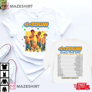 Turning Red 4TOWN 2002 Tour Gift For Fan T-Shirt
