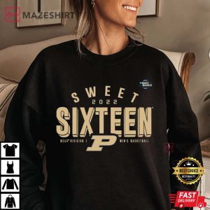 Purdue Basketball Sweet 16 March Madness 2022 NCAA The Road To New Orleans T-Shirt