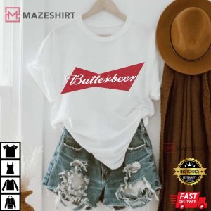 Butterbeer Shirt Distressed Graphic Potter Shirt Magical Gifts Wizard School Tee