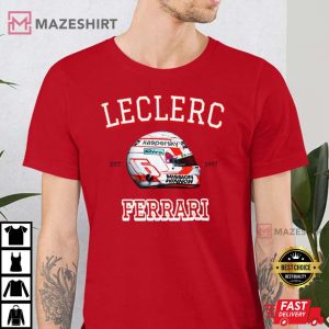 Formula One Leclerc Shirt F1 Racing T shirt Ferrari F1 Driver Leclerc tee