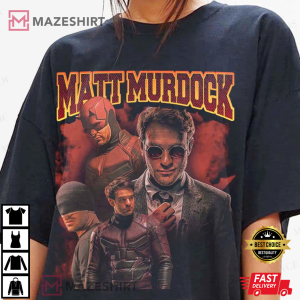 Matt Murdock Charlie Cox Vintage 90s, Homage Retro Scott Terra Gift For Fan T-Shirt