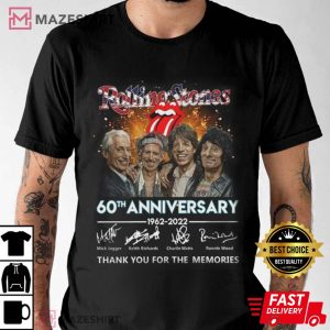 Rolling Stones 60th Anniversary 2022 Tour Unisex T shirt The Rolling Stones Shirt