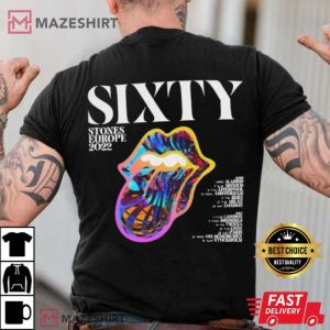 Rolling Stones 60th Anniversary 2022 Tour Unisex T shirt The Rolling Stones Tee