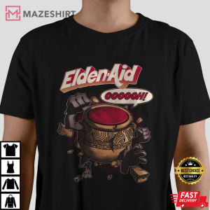 Elden Aid T Shirt Elden Ring inspired Video Game RPG Pot Boy