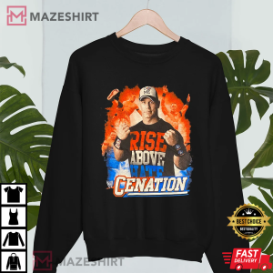 WWE John Cena Graphic Vintage Cena Cenation Wrestling Black Shirt
