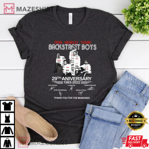 Backstreet Boys DNA World Tour 29th Anniversary 2022 T Shirt