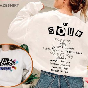 Olivia Rodrigo Shirt Sour Tour Shirt Olivia Rodrigo The Sour Tour 2022 Shirt