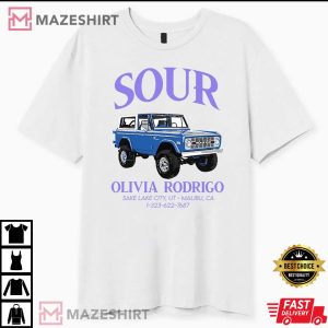Olivia Rodrigo Sour Car Shirt Graphic Shirt Gift For Olivia Rodrigo Fan