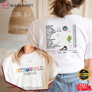Travis 2022 Welcome to Astroworld Receipt Sweatshirt Astorworld Full Album 2022 Tee