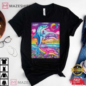 Lisa Frank Dolphin Shirt LF Dolphins Shirt 90s Lisa Frank Inspired Tee