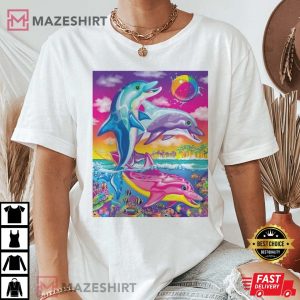Lisa Frank Dolphin Shirt LF Dolphins Shirt 90s Lisa Frank Inspired T Shirt