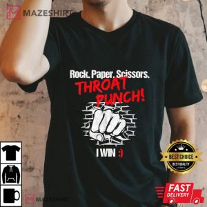 Paper Rock Scissors Lesbian Couple Pride Funny LGBT Support T-Shirt