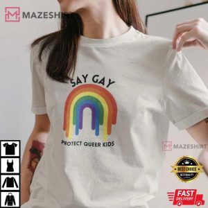 Protect Queer Kids Florida Dont Say Gay Bill LGBTQ Shirt