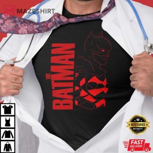 THE BATMAN 2022 Movie Mens and Womens Black Graphic T Shirt